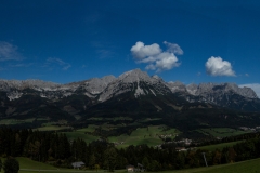7 Ein Panorama Bild vom Wilden Kaiser  (Ellmau, Österreich)